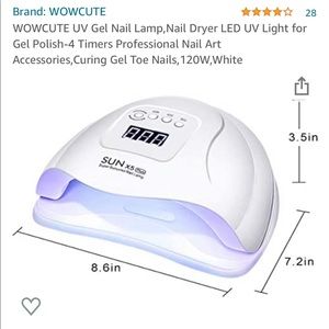 UV Nail Dryer and Accessories